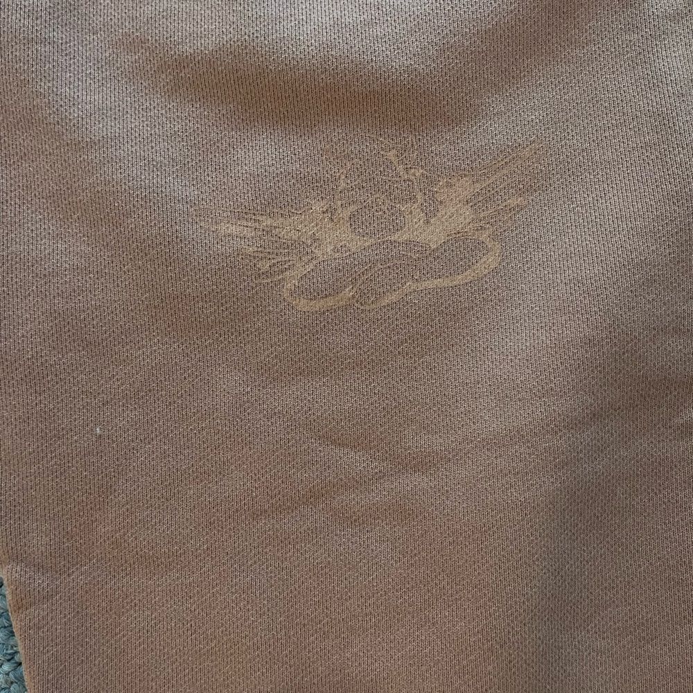 Boys Lie Tan Track Pants with Graphic Patch - Picture 5 of 6